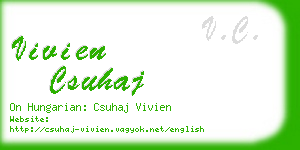 vivien csuhaj business card